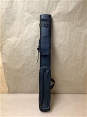 BLACK HAMPTON TWO PIECE POOL CUE CASE